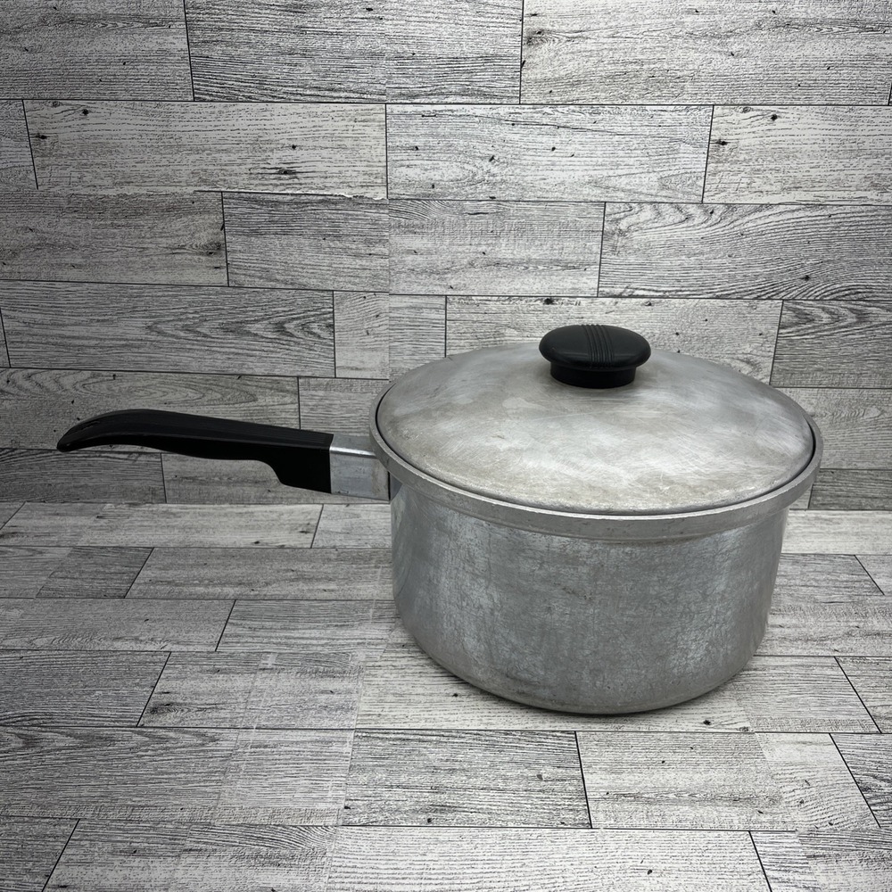 Vintage Kitchen Craft 3 1/2 Quart Sauce Pan‎ With Lid Cast Aluminum 2273 1/2